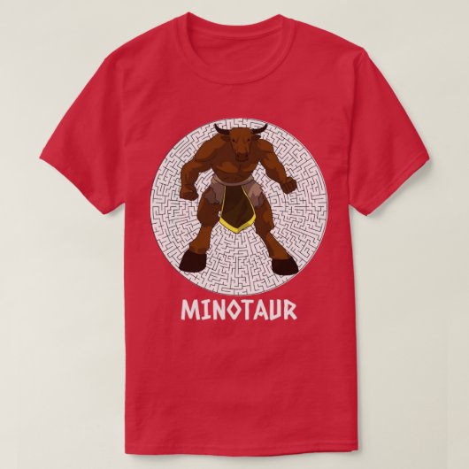 T-shirt Minotaure devant le labyrinthe pour les amateurs d (Design devant)