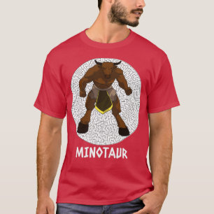 T-shirt Minotaure devant le labyrinthe pour les amateurs d