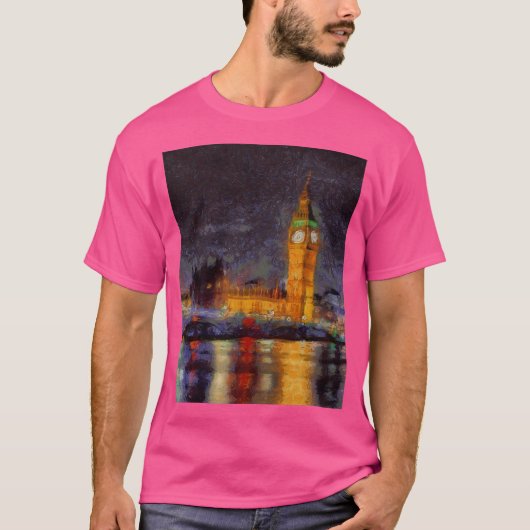 T-shirt Minuit À Londres (Devant)