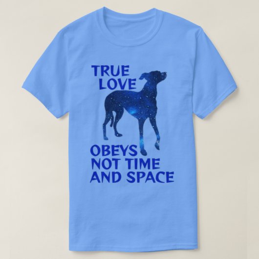 T-shirt Minuit Bleu étoile Ciel Galaxy Greyhound (Design devant)