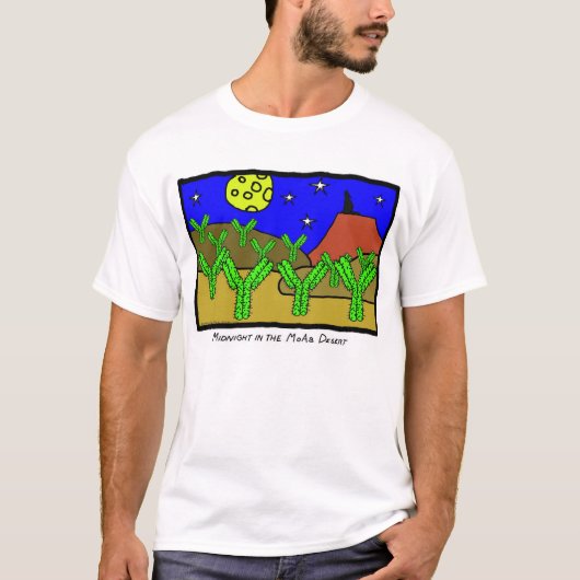 T-shirt Minuit dans le désert de Moab (Devant)