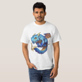 T-shirt Minuscule Dragon Bleu (Devant entier)