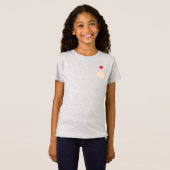 T-shirt minuscule pour filles amoureuses (Devant entier)