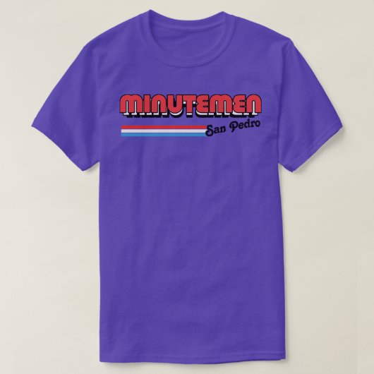 T-shirt Minutemen San Pedro Retro Style Design (Design devant)