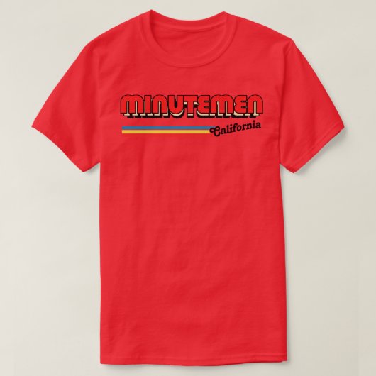T-shirt Minutemen San Pedro Retro Style Design 1 (Design devant)