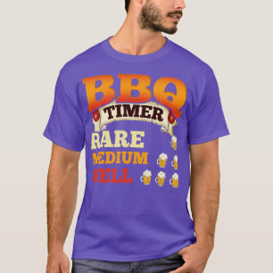 T-shirt Minuteur BBQ Barbecue Bière Boire Grillades