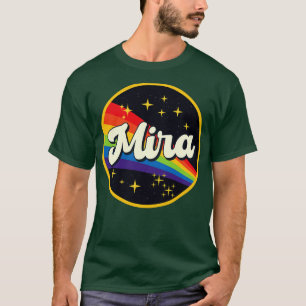 T-shirt Mira Arc En Ciel Dans L'Espace Style Vintage