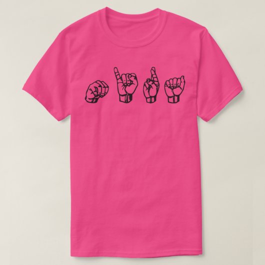 T-shirt Mira Nom Langue des signes main ASL Cadeau nommé M (Design devant)