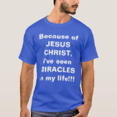 T-shirt "Miracles dans ma vie" (Devant)