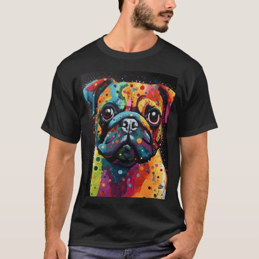 T-shirt Miro Pug OUAF (Devant)