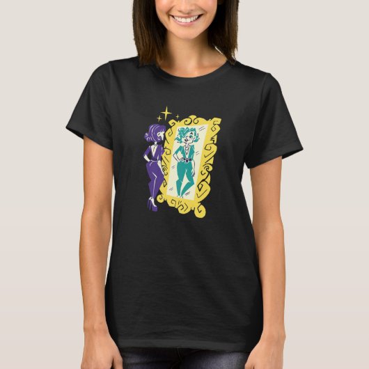 T-shirt Miroir auto amour amour auto confiance (Devant)