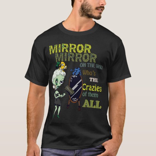 T-shirt Miroir de miroir sur le mur (Devant)