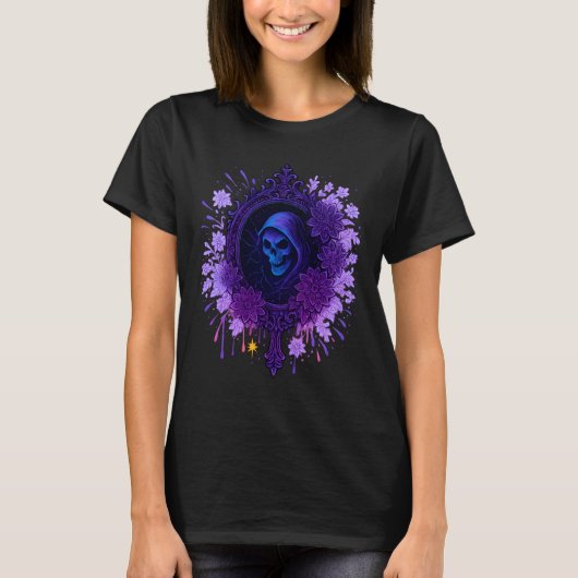T-shirt Miroir gothique Grim Reaper Art (Devant)
