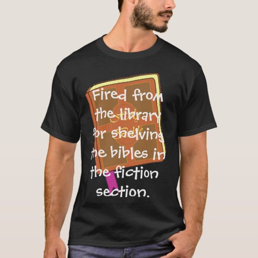 T-shirt Mis le feu de la bibliothèque (Devant)