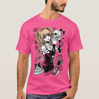 T-shirt Misa Gótica Chica Anime
