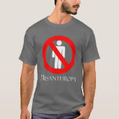 T-shirt misantropie (Devant)