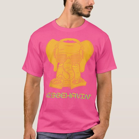 T-shirt Misbehaving Edm Music Festival Rave (Devant)