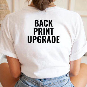 T-shirt Mise à niveau de l'impression arrière personnalisé