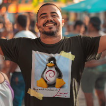 Mise à niveau de Windows Debian Linux Tux