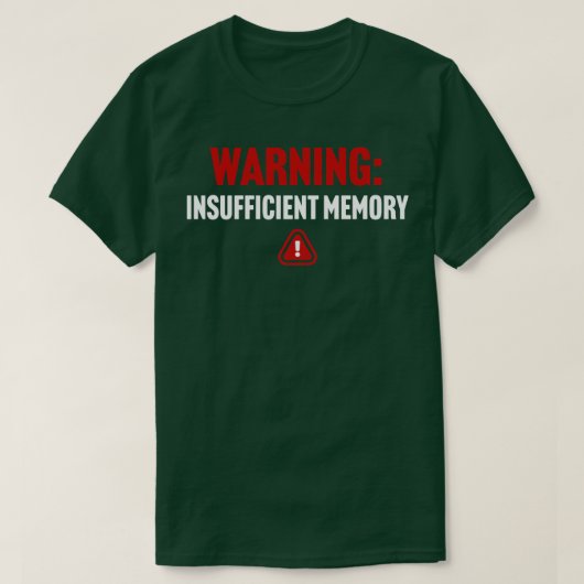 T-shirt Mise en garde (Design devant)
