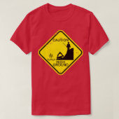 T-shirt Mise en garde au sol élevé (Design devant)