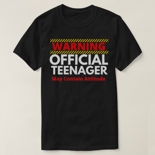 T-shirt Mise en garde officielle Funny 13e Birthday 13 Y (Design devant)