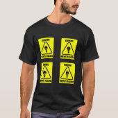 T-shirt Mise en garde Sticker SCP Foundation (Devant)