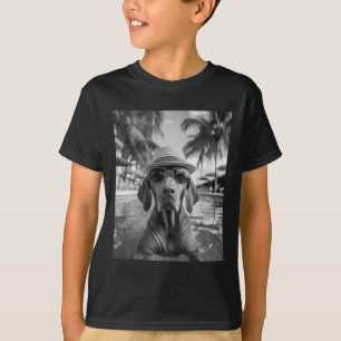T-shirt Mise en ligne drôle de Vizsla chien Vacances d'été
