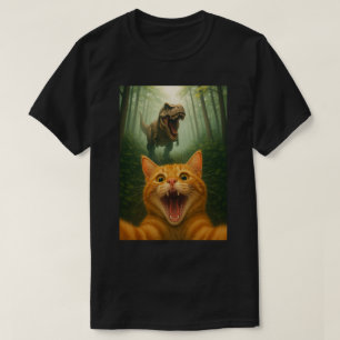 T-shirt Mise en scène hilarante de chat avec T-Rex – Art d