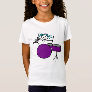 T-Shirt Mise en tambour de la pièce en t de fille