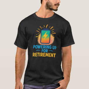 T-shirt Mise sous tension pour la retraite - Icône de batt