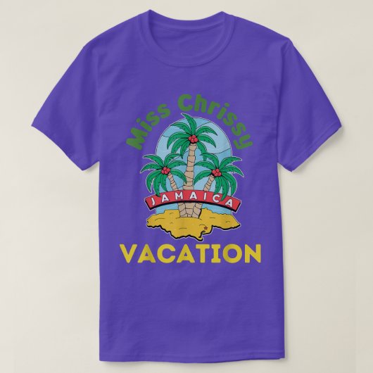 T-shirt Miss Chrissy Jamaican Vacance (Design devant)