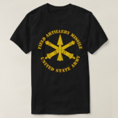 T-shirt missile d'artillerie de campagne (Design devant)