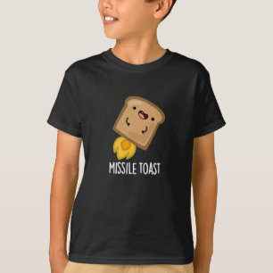T-shirt Missile Toast amusant Mistletoe Puns Dark BG
