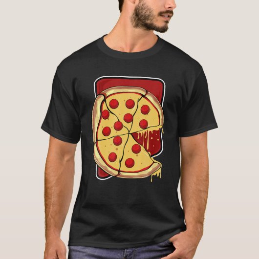 T-shirt Missing Piece Pizza Slice Matching Couple Valentin (Devant)