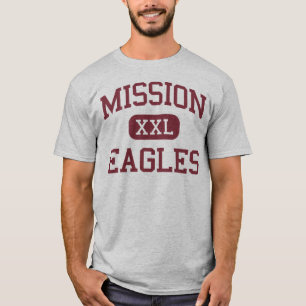 T-shirt Mission - Eagles - lycée - mission le Texas
