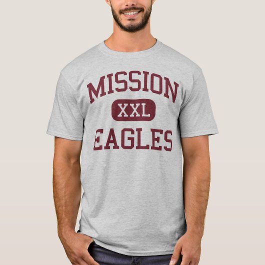 T-shirt Mission - Eagles - lycée - mission le Texas (Devant)