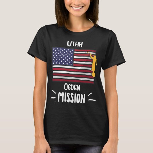 T-shirt Mission Missionnaire Utah Ogden Mormon LDS (Devant)