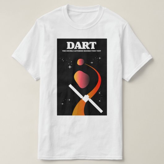 T-shirt Mission spatiale DART art spatial. (Design devant)