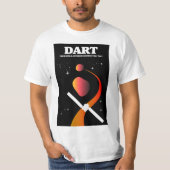 T-shirt Mission spatiale DART art spatial. (Devant)