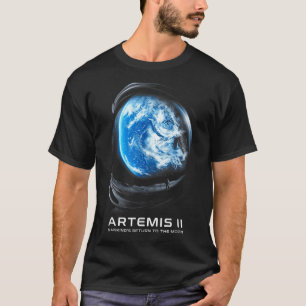 T-shirt Mission sur la Lune 2026 Astronaute Mission Lunair