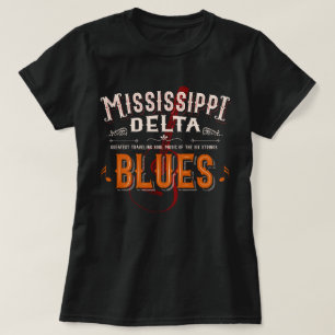 T-shirt Mississippi Delta blues musique guitare