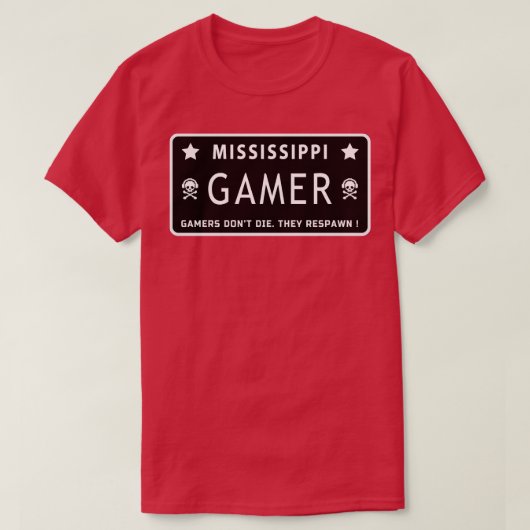 T-shirt Mississippi Gamer (Design devant)