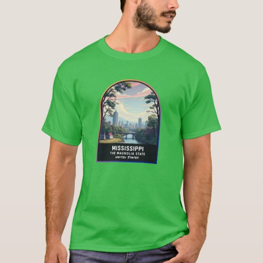 T-shirt Mississippi MS (Devant)