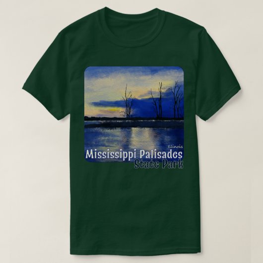 T-shirt Mississippi Palisades State Park Illinois (Design devant)
