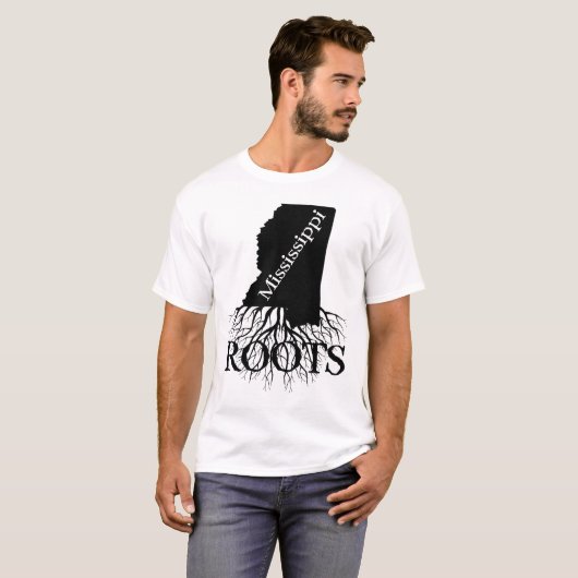 T-shirt Mississippi State Roots Chemise femme ou homme (Devant entier)