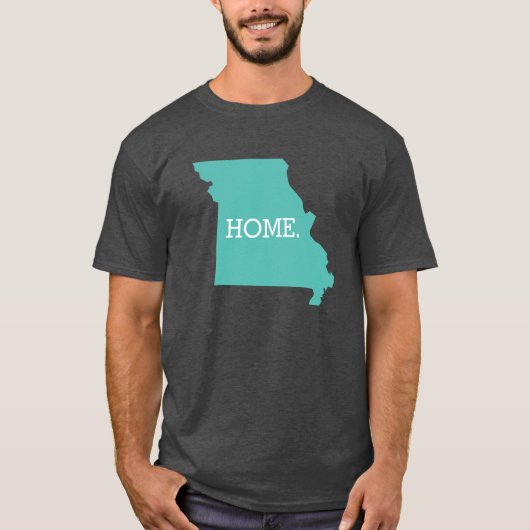 T-shirt Missouri Home State Aqua (Devant)