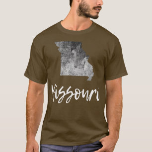 T-shirt Missouri MO carte Grunge Vintage Graphic Home État