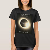 T-shirt Missouri Total éclipse solaire 8 avril 2024 (Devant)