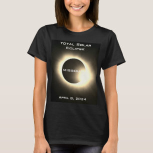 T-shirt Missouri Total éclipse solaire 8 avril 2024